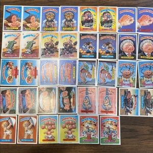 Vintage Garbage Pail Kids Trading Cards/Stickers Series 6 Full Complete Set